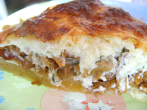 Пирог со свининой и грибами, мясо с грибами, рецепт пирога с грибами и мясом